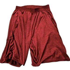 Real Essentials Athletic Gym Shorts Red Men's S